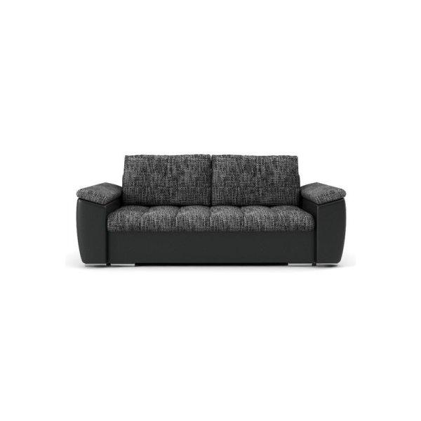 Makalu kinyitható kanapé, szín - hamuszürke / fekete