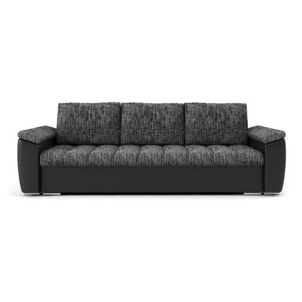 Makalu III kanapéágy, szín - hamuszürke / fekete