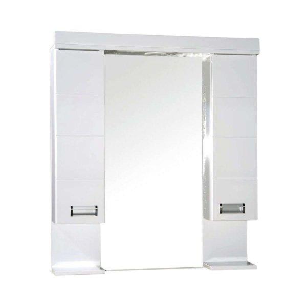 Viva Style SZQUARE 85 Tükrös fürdőszobai szekrény - DUPLA szekrénnyel - 85
x 97 x 15 cm
