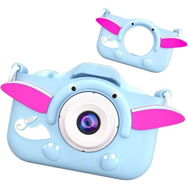 Digitális kamera gyerekeknek (kék, elefántos)