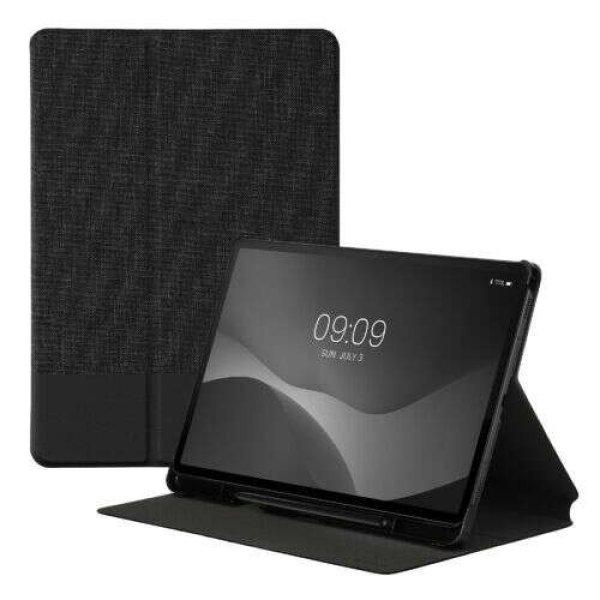 kwmobile Könyvborító Samsung Galaxy Tab S8/Galaxy Tab S7, textil, fekete,
60385.73