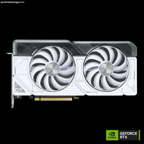 ASUS GeForce RTX 4070 SUPER 12GB GDDR6X - DUAL-RTX4070S-O12G-WHITE videokártya