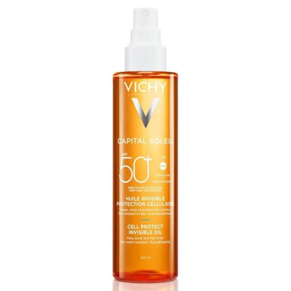 Vichy Láthatatlan fényvédő olaj spray SPF 50+ Capital
Soleil (Cell Protect Invisible Oil) 200 ml