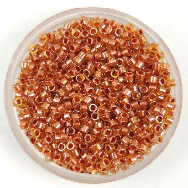 Miyuki delica gyöngy - 1706 - Copper Pearl Lined Marigold - 11/0