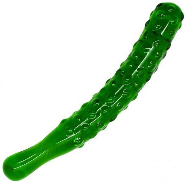 Mr. Cucumber üveg dildó (20 cm)