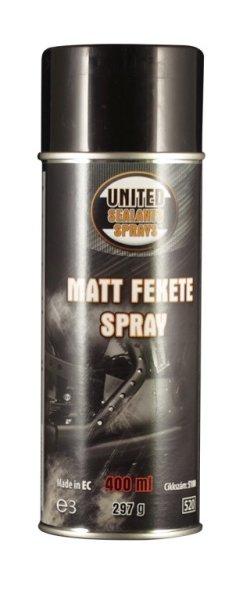Matt fekete spray UNITED 400 ml