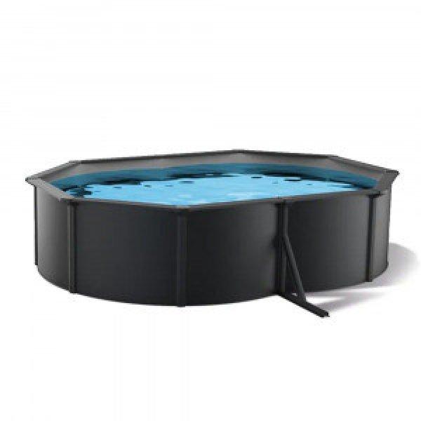 Pontaqua Family Pool ovális 4,9x3,6x1,2 antracit, 0,4mm