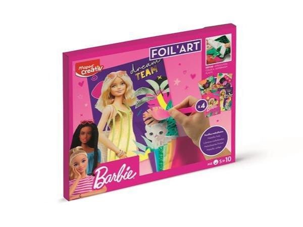 Fóliás képkészítő készlet, MAPED CREATIV "Barbie Foil'Art"