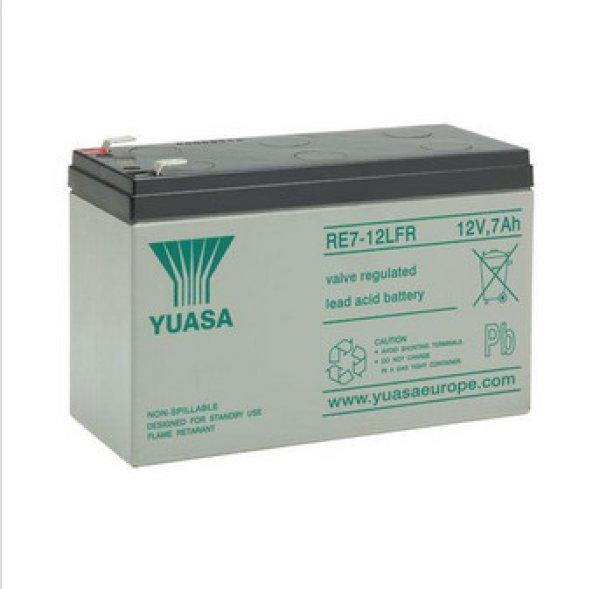 YUASA - 12V 7 Ah Yuasa zselés akkumulátor, tűzálló kivitel