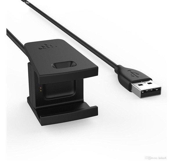 Töltőkábel USB (mágneses, 55cm) FEKETE Fitbit Charge 2