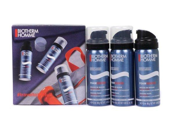 Biotherm Ajándék borotvahab készlet érzékeny
bőrre Shave Power Trio Set 3 x 50 ml