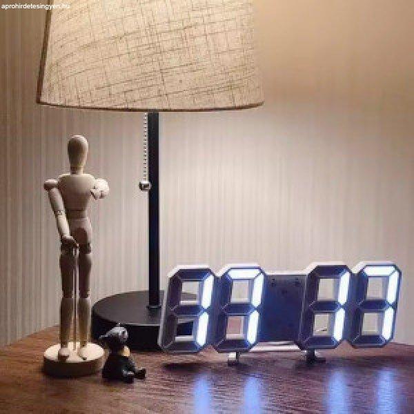 LED digitális óra és hőmérő / asztali / falra szerelhető