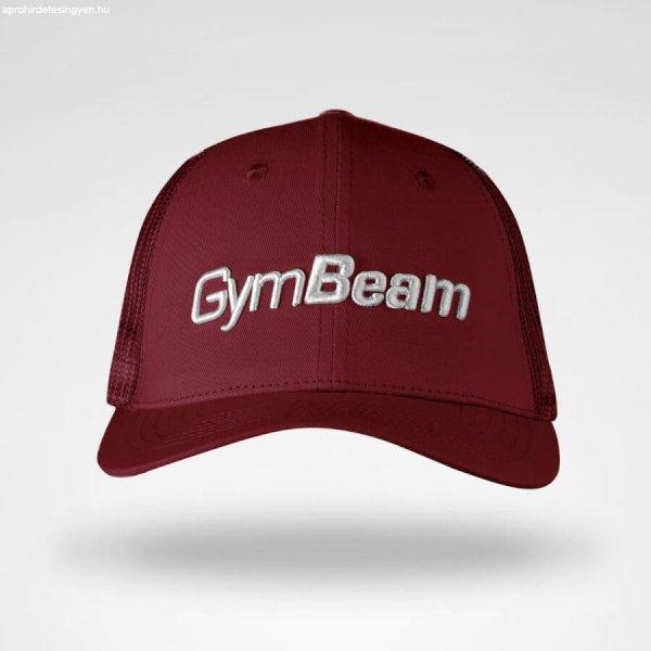 GymBeam Mesh Panel Cap burgundi baseball sapka