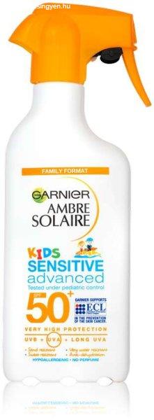 Garnier Ambre Solaire Sensitive Advanced Kids Spray nagyon magas fényvédelem a
gyerekek érzékeny bőrére SPF 50+ 270ml