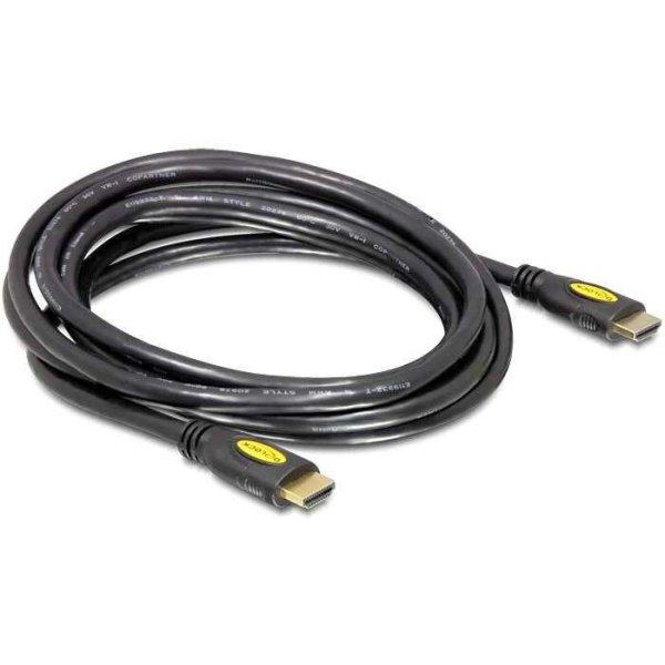 Delock 82455 High Speed HDMI Ethernet – HDMI A male > HDMI A male 5 m kábel
(82455)