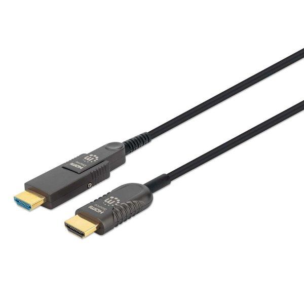 MANHATTAN HDMI LWL Stecker-Stecker/MicroHDMI St 4K@60Hz 20m (355513)