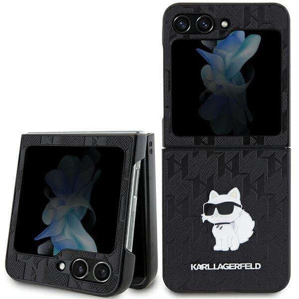 Karl Lagerfeld KLHCZF5SAPCHNPK Samsung Galaxy Z Flip5 hardcase Saffiano Monogram
Choupette Pin black