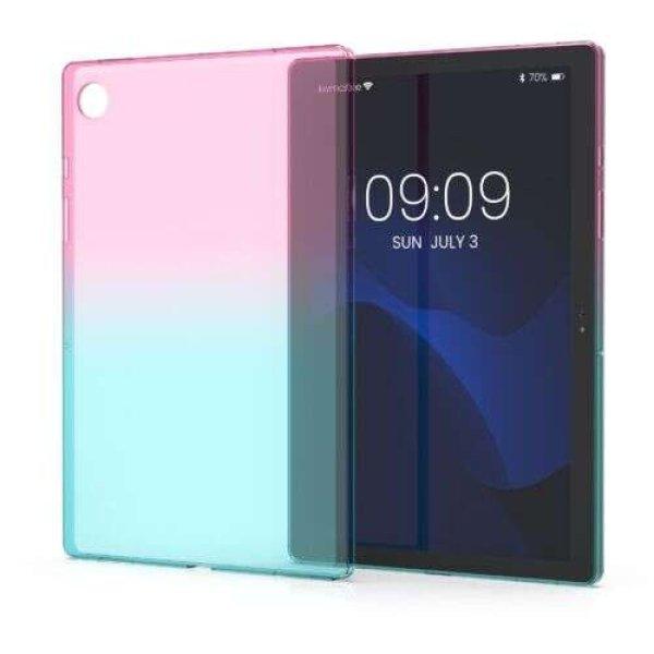 Samsung Galaxy Tab A8 (2021), Kwmobile tok, rózsaszín/kék, szilikon, 56369.01