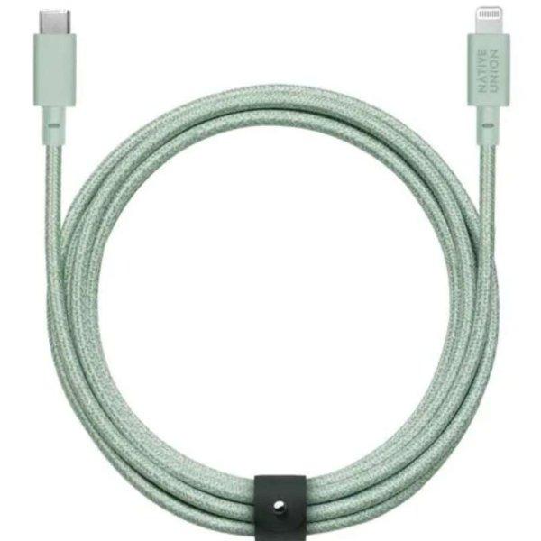 Native Union USB-C apa - Lightning apa 2.0 Adat és töltő kábel - Zöld (3m)
(BELT-CL-GRN-3-NP)