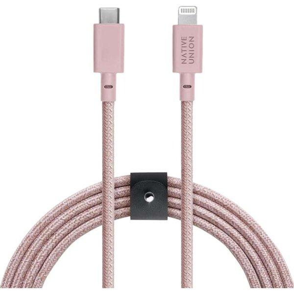 Native Union USB-C apa - Lightning apa 2.0 Adat és töltő kábel - Rózsaszín
(3m) (BELT-CL-ROS-3-NP)