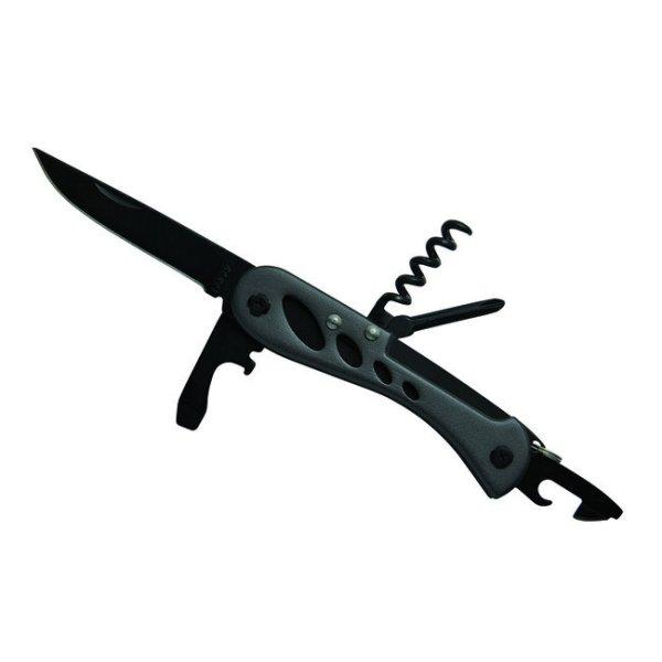 Baladeo ECO165 Barrow Tech multifunkciós kés, 7 funkcióval, fekete színű,
katonai színű