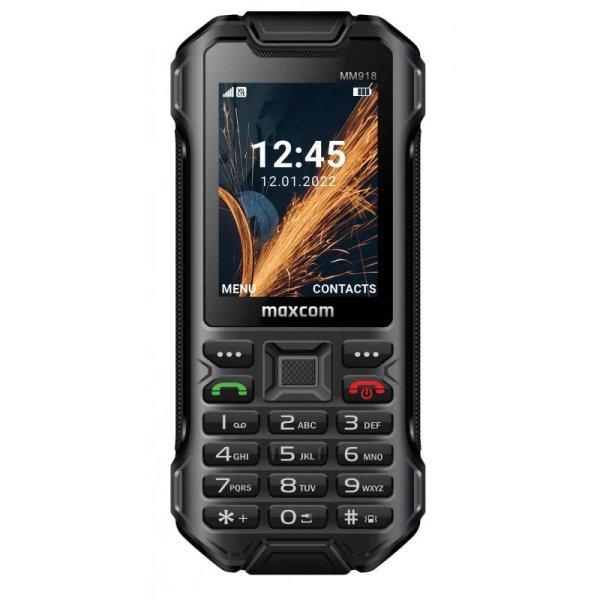 Maxcom MM918 4G Dual-SIM mobiltelefon, kártyafüggetlen-, ütés-, por-, víz
(IP68)- és sár ellen fekete (magyar nyelvű menüvel)