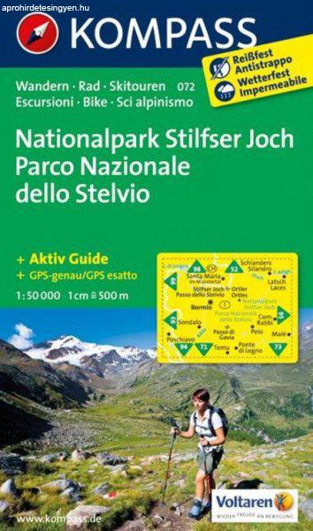 WK 072 - Nationalpark Stilfser Joch - Parco Nationale dello Stelvio
turistatérkép - KOMPASS