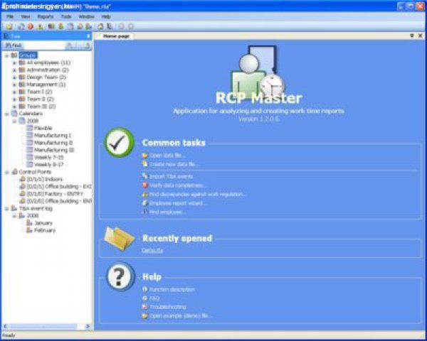  ROGER RCPMASTER5 RCP Master munkaidőnyilvántartó szoftver