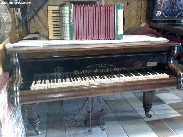 1881 es acéltőkés zongora elado CSERE