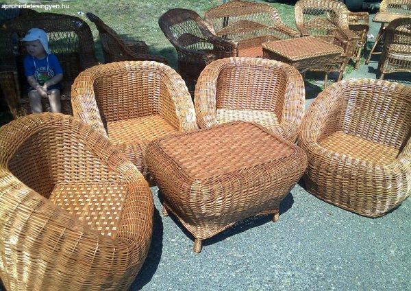 Kézzel fonott kerti butor eladó Új kecskemét apróhirdetés ingyen Használt rattan bútor
