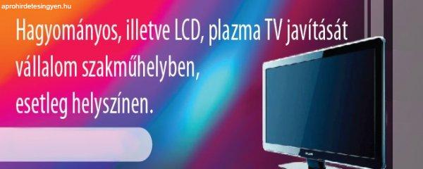 Képcsöves, LCD és PLAZMA TV-k javítása 06203412227