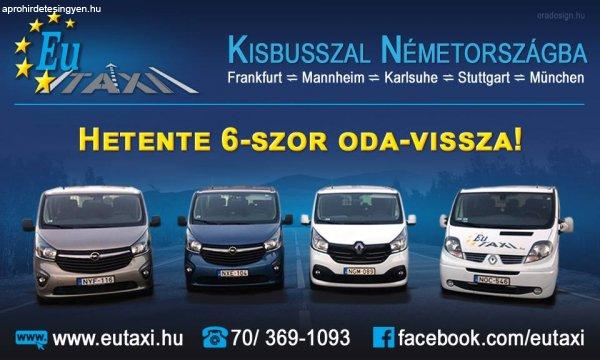EuTAXI - Utazzon kisbusszal Velünk Németországba!