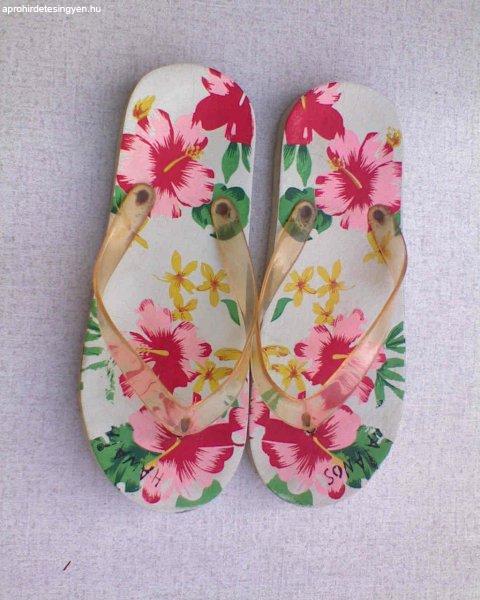 HAWAII rózsás flip-flop strand papucs 39-es
