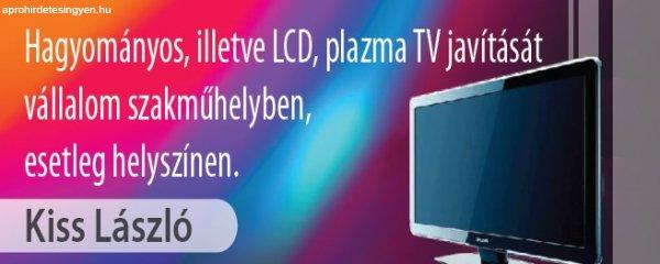 Képcsöves, LCD és PLAZMA TV-k javítása 06203412227
