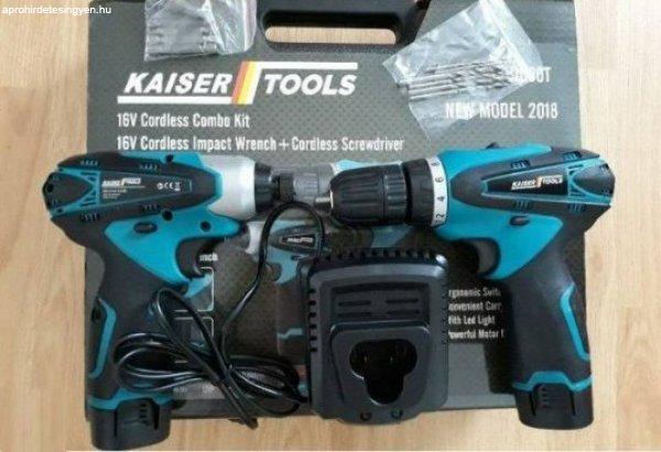 Új Kaiser-tools Akkús Fúrógép és Csavarbehajtó 16V eladó