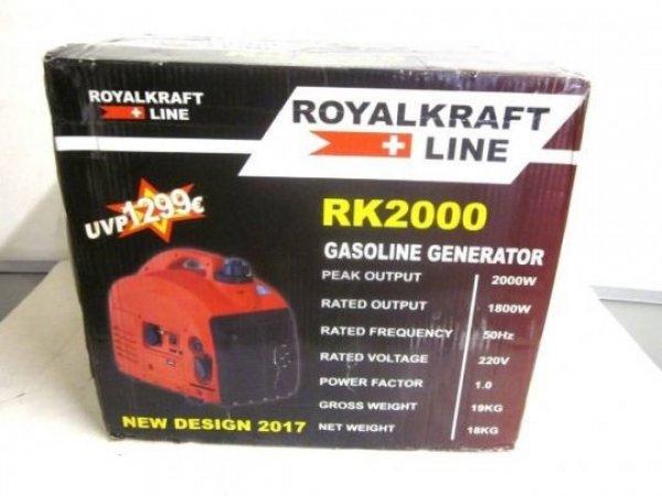 Új Royalkraft RK2000 Benzines aggregátor, áramfejlesztő elad