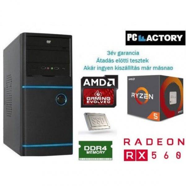 PC FACTORY RYZEN GAMER 7 (RYZEN5 1400/8GB DDR4/240GBSSD/RX56