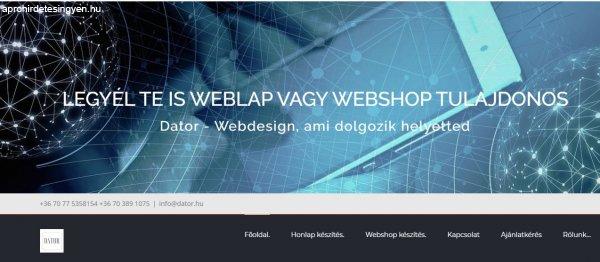 Weblap és webshop készítés