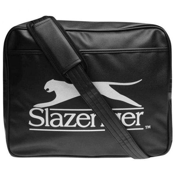 Slazenger fekete / ezüst oldaltáska válltáska 39x30x12 cm