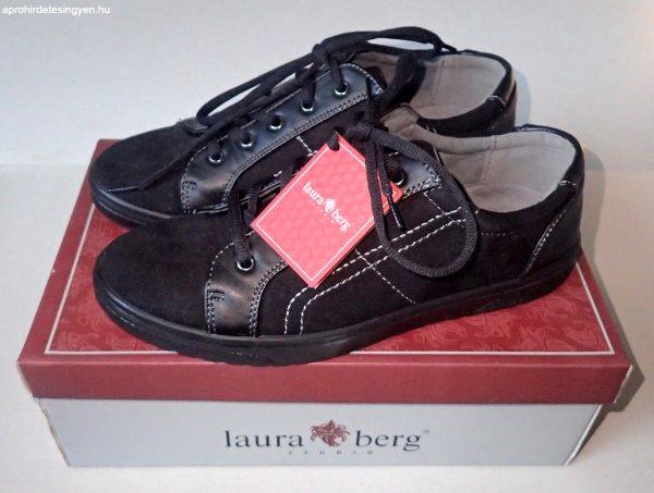 Új címkés Laura Berg fekete női cipő saját dobozában 38-as