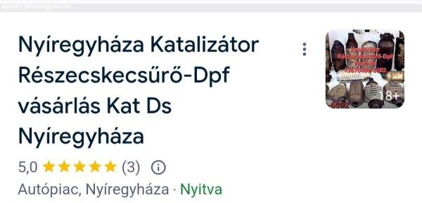 Katalizátor Dpf-Részecskeszűrő Felvásárlás NYÍREGYH?