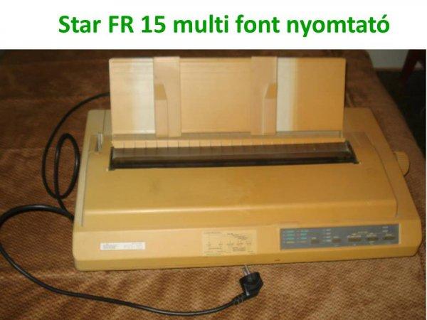 Star FR 15 multi font, tűs, mátrix nyomtató eladó