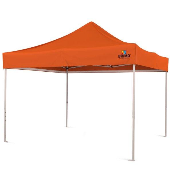 Acél party sátor 3x3m Narancssárga, oldalfal nélkül