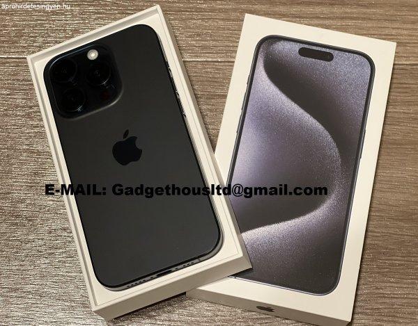 Apple iPhone 15 Pro 128GB = 500 EUR, iPhone 15 Pro Max 256GB