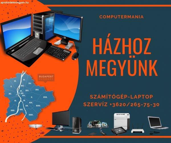 Számítógép és laptop szervíz Budapest, házhoz