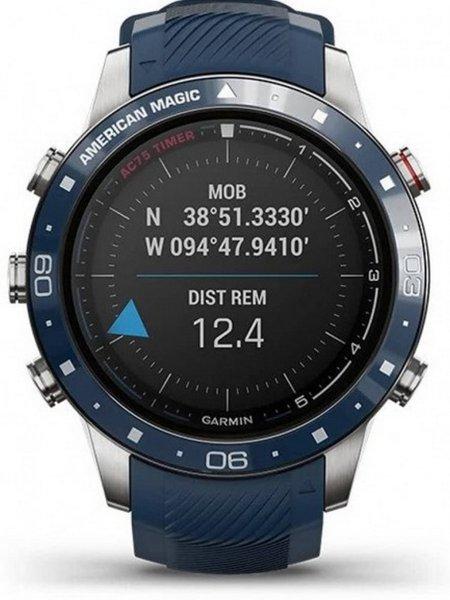 Garmin MARQ Captain American Magic Edition Blue Rubber Strap