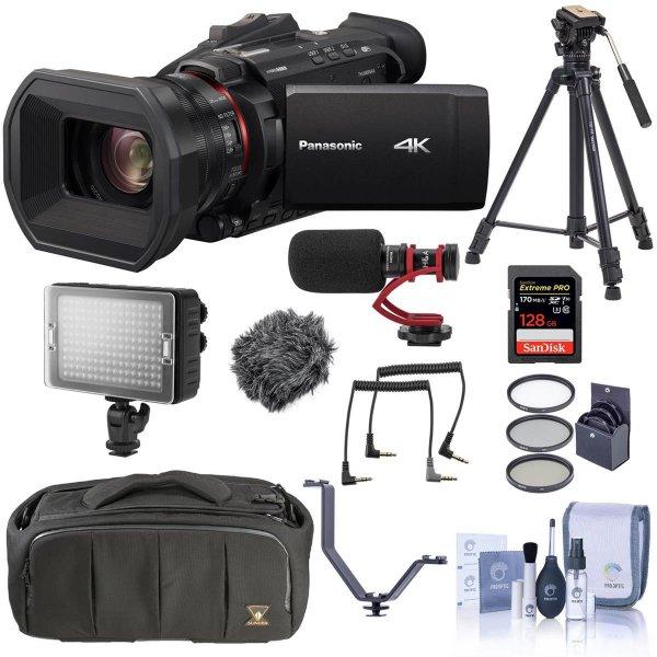 Panasonic HC-X1500 4K Pro Camcorder, Bundle with Takama 66 3