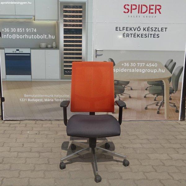Forgószék, irodai gurulós szék, narancssárga - használ