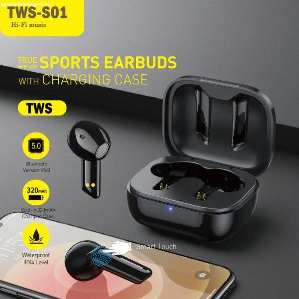 Intelligens Bluetooth-os fülhallgató V5.1 Smart Touch Cont