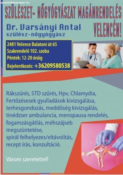 Nőgyógyászti magánrendelés Velence Dr Varsányi Antal +362095